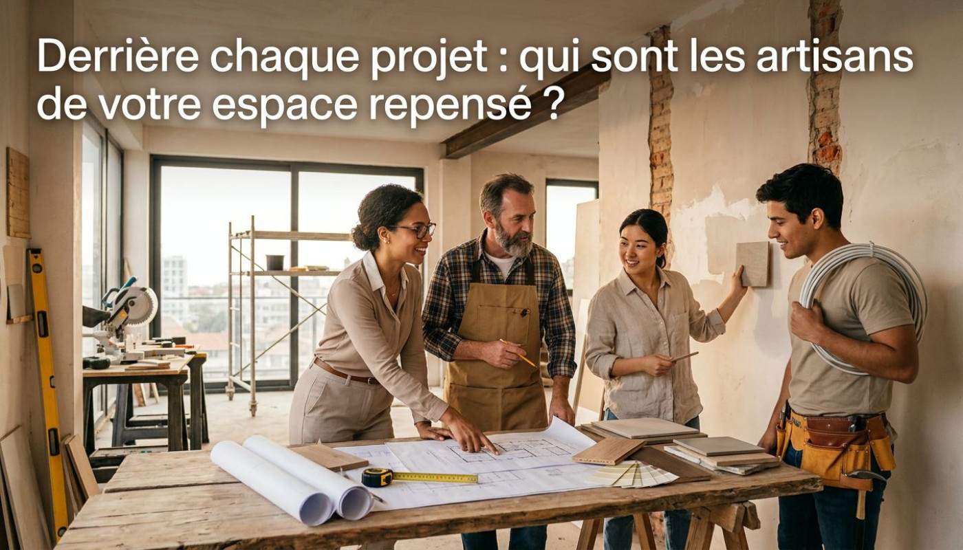 Derrière chaque projet : qui sont les artisans de votre espace repensé ?