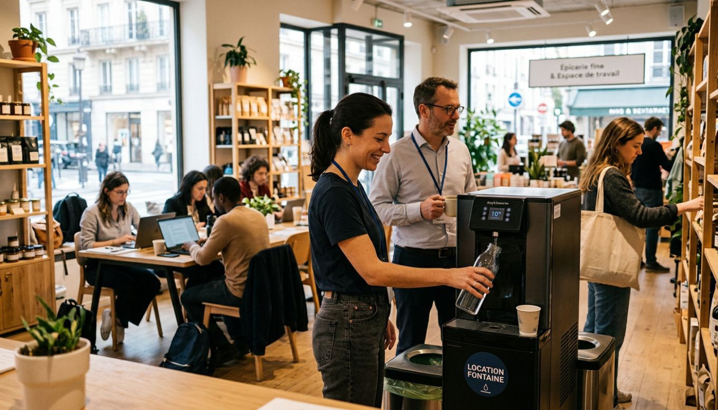 Pourquoi les commerces plébiscitent la location de fontaines à eau